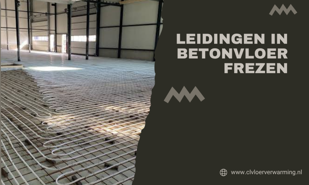 Leidingen in betonvloer frezen